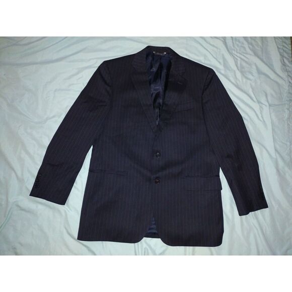 Brooks Brothers‎ 1818 Madison Pinstripe Blazer Size 41R Navy USA Made - Picture 1 of 10